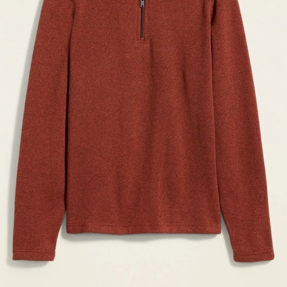 New Sweater-Fleece Mock-Neck 1/4-zip Sweatshirt - Picture 4 of 4